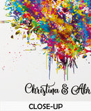 Heart Love Personalized Watercolor Print Housewarming Gift  Personalized Gift Customized Wedding Gift LGBT Gay Lesbian Gift Wall Art-2023