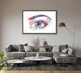 Human Eye Watercolor Print Optometrist Gift Optician Poster Eye Doctor Art Medical Art Ophthalmology Wall Art Eye Clinic Wall Art Decor-115