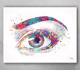 Human Eye Watercolor Print Optometrist Gift Optician Poster Eye Doctor Art Medical Art Ophthalmology Wall Art Eye Clinic Wall Art Decor-115