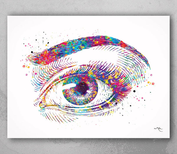 Human Eye Watercolor Print Optometrist Gift Optician Poster Eye Doctor Art Medical Art Ophthalmology Wall Art Eye Clinic Wall Art Decor-115