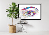Human Eye Watercolor Print Optometrist Gift Optician Poster Eye Doctor Art Medical Art Ophthalmology Wall Art Eye Clinic Wall Art Decor-115