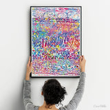 Retina Layers Watercolor Print Human Eye Histology Optometrist Optician Poster Optic Medical Art Ophthalmology Clinic Office Wall Art-1257