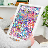 Retina Layers Watercolor Print Human Eye Histology Optometrist Optician Poster Optic Medical Art Ophthalmology Clinic Office Wall Art-1257