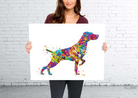 Weimaraner Dog Art Watercolor Print Pet Gift Dog Love Friend Dog Weimaraner Pointer Gift Dog Art Wall Art Doglovers Gift Dog Print-1462