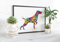 Weimaraner Dog Art Watercolor Print Pet Gift Dog Love Friend Dog Weimaraner Pointer Gift Dog Art Wall Art Doglovers Gift Dog Print-1462