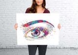 Human Eye Watercolor Print Optometrist Gift Optician Poster Eye Doctor Art Medical Art Ophthalmology Wall Art Eye Clinic Wall Art Decor-115