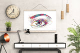 Human Eye Watercolor Print Optometrist Gift Optician Poster Eye Doctor Art Medical Art Ophthalmology Wall Art Eye Clinic Wall Art Decor-115