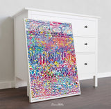 Retina Layers Watercolor Print Human Eye Histology Optometrist Optician Poster Optic Medical Art Ophthalmology Clinic Office Wall Art-1257