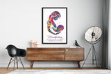 Breastfeeding Mother Quote Watercolor Print Mom Newborn Doula Pregnancy Obstetrician Nursing Baby Shower New Mum Clinic Midwife Gift-1586