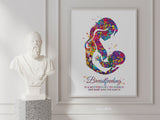 Breastfeeding Mother Quote Watercolor Print Mom Newborn Doula Pregnancy Obstetrician Nursing Baby Shower New Mum Clinic Midwife Gift-1586