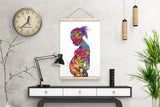 Pregnant Woman Watercolor Print Pregnancy Gift Gynecology Obstetrician Nursing Afro Mom New Mum Medical Office Art Clinic Midwife Gift-2089