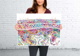Meninges Watercolor Print Neuron Art Science Gift Neurology Nerve Cell Medical Student Brain Wall Art Neuroscience Gift Clinic Decor-2110