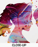 Mother and Daughter PINK Watercolor Print Mother and Baby Parent Love Children Family with Kids Birthday New Mum Baby Shower Nursery Gift-32