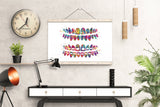 Tooth Bracelet Dentist Art Watercolor Print Tooth Teeth Anatomical Dental Office Dentistry Dental Art Implant Orthodontic Orthodontist-1652