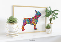 French Bulldog Watercolor Dog Print Frenchie art print Bouledogue Francais Art Gift Pet Dog Love Friend Animal Doglover Poster Dog Art-2122