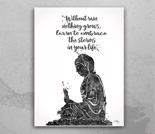 Buddha Quote, Watercolor Print, Wall Art, Poster, Buddha, Buddhism, Meditation, Wall Decor, Buddha Print, Wall Hanging, Zen Yoga Poster-874