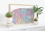 Ovary Histology Watercolor Print Gynecology Anatomy Medical Gynecologist OBGYN Female Reproductive System IVF Medical Art Office Decor-450