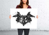 Rorschach Inkblot Test Card Set of 10 Watercolor Print Psychology Psychiatry Wall Art Psychotherapist Psychologist Office Medical Art-2179