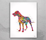 Hungarian Vizsla Dog Watercolor Print Set Dog Art Customizable Animal Poster Doglover Gift Dog Lover Vizsla Gift Poster Wall Hanging-1452