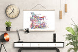 Dentist Art Watercolor Print Teeth Anatomy Tooth Anatomical Art Dental Clinic Decor Art Dentistry Office Graduaiton Dentist Poster Gift-2148