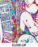 Pregnancy Art Watercolor Print CANVAS Art Womb Pregnancy Anatomy Gynecology Obstetrician Nursing Midwife Baby Fetus Medical Art Clinic-1270