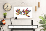 Sea Turtle Couple Watercolor Print Sea Themed Art Print Housewarming Gift Wall Art Poster Nursery Nautical Coastal Decor Wall Hanging-64