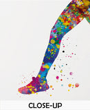 Runner Woman Watercolor Print Runner Woman Female Girl Marathon Winner Art Athlete Personalised Gift Poster Sports Running Gift Runners-1499