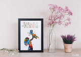 Mother and Child Quote Watercolor Print Mother and Baby Midwifery Gift Boy Girl Family with Kids Motherhood New Mum Baby Shower Nursery-2165