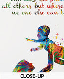 Mother and Child Quote Watercolor Print Mother and Baby Midwifery Gift Boy Girl Family with Kids Motherhood New Mum Baby Shower Nursery-2165