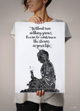 Buddha Quote, Watercolor Print, Wall Art, Poster, Buddha, Buddhism, Meditation, Wall Decor, Buddha Print, Wall Hanging, Zen Yoga Poster-874