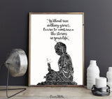 Buddha Quote, Watercolor Print, Wall Art, Poster, Buddha, Buddhism, Meditation, Wall Decor, Buddha Print, Wall Hanging, Zen Yoga Poster-874