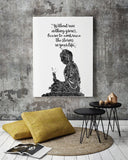 Buddha Quote, Watercolor Print, Wall Art, Poster, Buddha, Buddhism, Meditation, Wall Decor, Buddha Print, Wall Hanging, Zen Yoga Poster-874