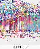 Fovea Watercolor Print Retinal Vessels Human Eye Histology Optometrist Optician Poster Optic Medical Art Ophthalmology Clinic Wall Art-440