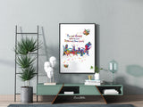 Alice Quote Watercolor Print Tea Party Mad Hatter Art Inspirational "I'm not Crazy" Teen Room Decor Nursery Housewarming Gift Wall Art-313 - CocoMilla