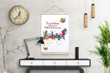 Alice Quote Watercolor Print Tea Party Mad Hatter Art Inspirational "I'm not Crazy" Teen Room Decor Nursery Housewarming Gift Wall Art-313 - CocoMilla