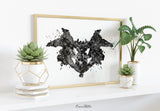 Rorschach Inkblot Test Card Set of 10 Watercolor Print Psychology Psychiatry Wall Art Psychotherapist Psychologist Office Medical Art-2179