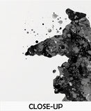 Rorschach Inkblot Test Card Set of 10 Watercolor Print Psychology Psychiatry Wall Art Psychotherapist Psychologist Office Medical Art-2179