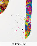 Shoulder Bones Watercolor Print Human Body Anatomy Art Scapula Clavicle Medical Art Medicine Wall Hanging Skeletal System Orthopedic-1223