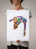 Shoulder Bones Watercolor Print Human Body Anatomy Art Scapula Clavicle Medical Art Medicine Wall Hanging Skeletal System Orthopedic-1223