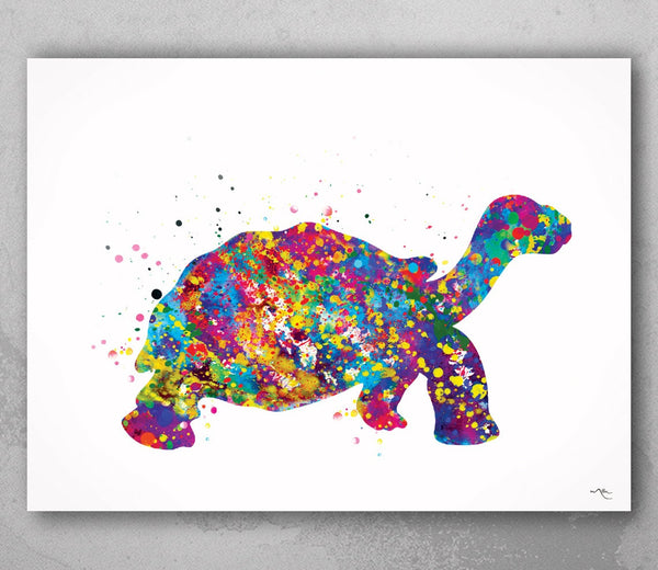 Turtle Watercolor Print Tortoise Art Print Wall Art Testudines Art Animal Wall Art Nursery Decor Home Decor Turtle Poster Wall Hanging-1141