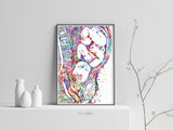 Pregnancy Art Watercolor Print CANVAS Art Womb Pregnancy Anatomy Gynecology Obstetrician Nursing Midwife Baby Fetus Medical Art Clinic-1270