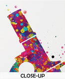 Microscope Watercolor Print Medical Art MicrobiologistGift Bioscience Student Graduation Microbiology Virus Biology Bacteria Microscopy-79