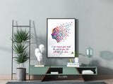 Mind Quote Watercolor Print Flying Birds Quote Meditation Art Lao Tzu Yoga Print Psychology Clinic Terapy Art Yoga Wall Decor Nirvana-1016