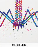 Bacteriophage Watercolor Print Medical Art Biotech Wall Art Bioscience Microbiology Virus Art Biology Bacteria Microscopy Science Decor-195