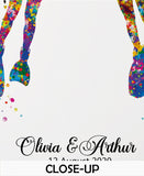 Scuba Diving Couple Watercolor Print Personalised Scuba Diving Couple Print Wall Art Diving Wedding Gift Valentine's Gift Wall Hanging-1422