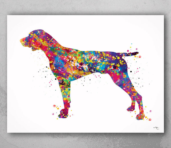 German Shorthaired Pointer Watercolor Print Dog Art print German Pointer Dog Art Gift Pet Dog Love Friend Animal Dog Painting Dog Poster-340