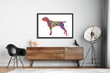 German Shorthaired Pointer Watercolor Print Dog Art print German Pointer Dog Art Gift Pet Dog Love Friend Animal Dog Painting Dog Poster-340