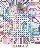 Artificial Intelligence Brain Watercolor Print Tech Abstract Circuit Board Nerd Science Art Computer Nano Technology Circuit Board Art-206
