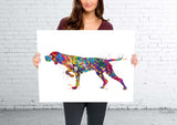 Hungarian Vizsla Dog Watercolor Print Magyar Dog Pet Gift Dog Love Puppy Friend Dog Art Customizable Animal Poster Vizsla Poster Dogart-1453