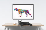 Hungarian Vizsla Dog Watercolor Print Magyar Dog Pet Gift Dog Love Puppy Friend Dog Art Customizable Animal Poster Vizsla Poster Dogart-1453